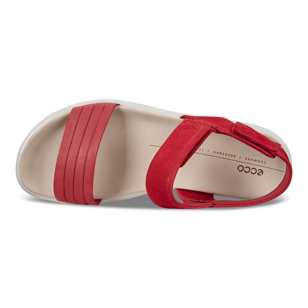 Sandalias Mujer - ECCO Flowt Flat - Rojos - YIR296548